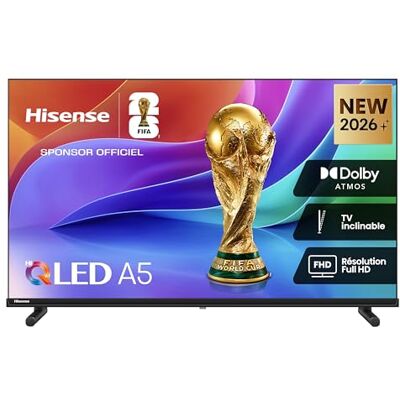 Hisense 40A5S LED-TV 40 Zoll (102 cm) Full HD, Smart TV VIDAA U7.6, USB-C Port (Mobile to TV), Dolby Audio & DTS HD, Bluetooth, WLAN, schwarz Hisense 40A5S LED-TV 40 Zoll (102 cm) Full HD, Smart TV VIDAA U7.6, USB-C Port (Mobile to TV), Dolby Audio & DTS HD, Bluetooth, WLAN, schwarz