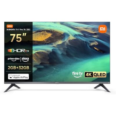 Xiaomi TV F Pro 75 (190 cm), 4K UHD QLED, Smart TV, Fire OS8, HDR10+, MEMC Xiaomi TV F Pro 75 (190 cm), 4K UHD QLED, Smart TV, Fire OS8, HDR10+, MEMC