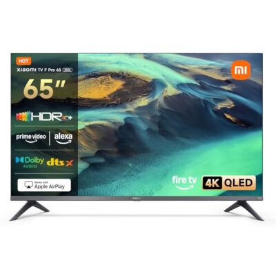 Xiaomi TV F Pro 65(165 cm), 4K UHD QLED, Smart TV, Fire OS8, Triple Tuner DVB-C/S/S2/T/T2,HDR10+,60Hz mit 120Hz Game Boost Mode, MEMC,Sprachsteuerung mit Alexa,2GB+32GB,Kompatibel mit Apple AirPlay Xiaomi TV F Pro 65(165 cm), 4K UHD QLED, Smart TV, Fire OS8, Triple Tuner DVB-C/S/S2/T/T2,HDR10+,60Hz mit 120Hz Game Boost Mode, MEMC,Sprachsteuerung mit Alexa,2GB+32GB,Kompatibel mit Apple AirPlay
