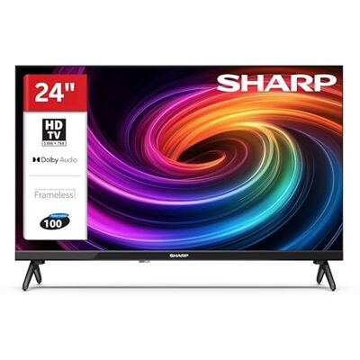 Sharp 24HA1705E Fernseher 24 Zoll (60 cm) LED TV mit HD-Ready Auflösung Dolby Audio Hotelmodus 3x HDMI 2x USB USB-Mediaplayer integrierter Triple-Tuner DVB-C/-S2/-T2 Modelljahr 2026 Sharp 24HA1705E Fernseher 24 Zoll (60 cm) LED TV mit HD-Ready Auflösung Dolby Audio Hotelmodus 3x HDMI 2x USB USB-Mediaplayer integrierter Triple-Tuner DVB-C/-S2/-T2 Modelljahr 2026