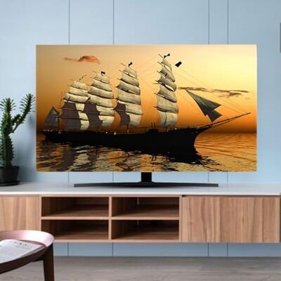 LONEU 32-85 Zoll Hülle Bezug Für Fernsehen Schutzhülle Für LCD, LED TV Küstenlandschaft Displayschutzfolie TV/PC Abdeckung Bildschirmschutz Weiches Polyestergewebe Innendekoration(Color:color7,Size:40- LONEU 32-85 Zoll Hülle Bezug Für Fernsehen Schutzhülle Für LCD, LED TV Küstenlandschaft Displayschutzfolie TV/PC Abdeckung Bildschirmschutz Weiches Polyestergewebe Innendekoration(Color:color7,Size:40-