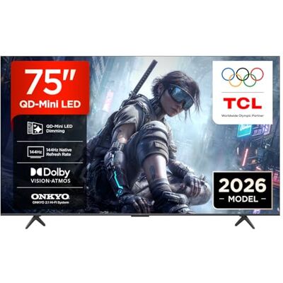 TCL 75T8D QD-Mini LED 75 Zoll Fernseher, 4K Smart TV, Google TV, 144 Hz TCL 75T8D QD-Mini LED 75 Zoll Fernseher, 4K Smart TV, Google TV, 144 Hz