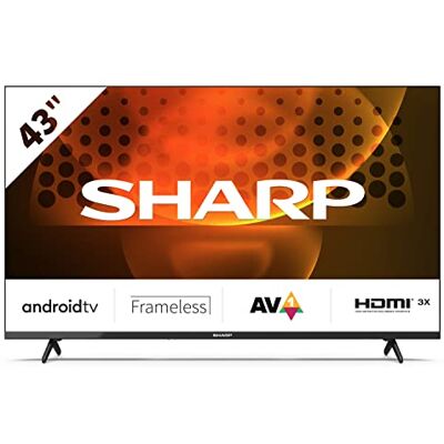 Sharp 43FH6EA Full HD Frameless Android TV 108cm (43 Zoll), 3X HDMI, 2X USB, Dolby Digital, Active Motion 400 Sharp 43FH6EA Full HD Frameless Android TV 108cm (43 Zoll), 3X HDMI, 2X USB, Dolby Digital, Active Motion 400