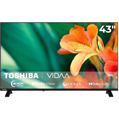 Toshiba 43UV1563DDW Fernsheer 43 Zoll VIDAA Smart TV mit 4K UHD Auflösung Dolby Vision HDR 2x HDMI 1x USB Dolby Audio Sprachsteuerung Frameless Design Triple-Tuner DVB-C/-S2/-T2 2026 Toshiba 43UV1563DDW Fernsheer 43 Zoll VIDAA Smart TV mit 4K UHD Auflösung Dolby Vision HDR 2x HDMI 1x USB Dolby Audio Sprachsteuerung Frameless Design Triple-Tuner DVB-C/-S2/-T2 2026