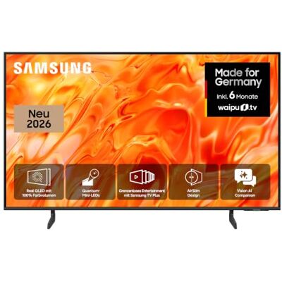 Samsung Neo QLED QN70H 4K 43 Zoll (108 cm), UHD Fernseher, Smart TV, 2026 Quantum-Mini-LED, ultrafeine Kontraste, 4K AI Upscaling, Adaptive Sound+, Gaming Hub, Motion Xcelerator 144Hz, AI Companion Samsung Neo QLED QN70H 4K 43 Zoll (108 cm), UHD Fernseher, Smart TV, 2026 Quantum-Mini-LED, ultrafeine Kontraste, 4K AI Upscaling, Adaptive Sound+, Gaming Hub, Motion Xcelerator 144Hz, AI Companion