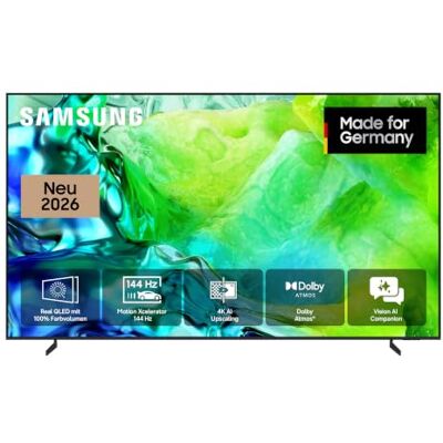 Samsung Neo QLED QN80H 4K 50 Zoll (125 cm), UHD Fernseher, Quantum-Mini-LED für ultrafeine Kontraste, 4K AI Upscaling, Adaptive Sound Pro, Gaming Hub, AI Companion für Deine Fragen, AI Gen 2 Smart TV Samsung Neo QLED QN80H 4K 50 Zoll (125 cm), UHD Fernseher, Quantum-Mini-LED für ultrafeine Kontraste, 4K AI Upscaling, Adaptive Sound Pro, Gaming Hub, AI Companion für Deine Fragen, AI Gen 2 Smart TV