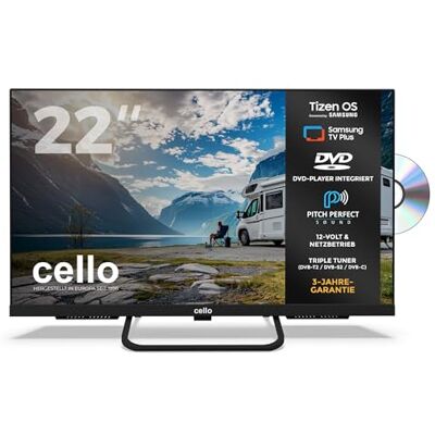 Cello CTRAV-22TZF 22" Smart LED 12V Traveller TV/DVD, 1080p, 2024, Tizen OS, Pitch Perfect Lautsprecher Cello CTRAV-22TZF 22" Smart LED 12V Traveller TV/DVD, 1080p, 2024, Tizen OS, Pitch Perfect Lautsprecher