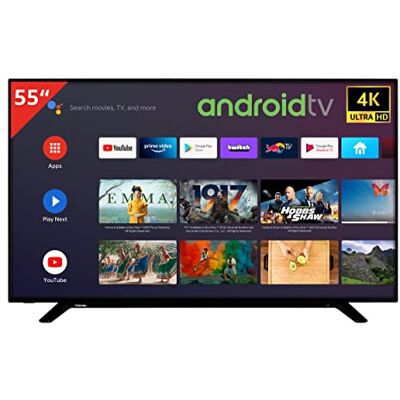 Toshiba 55UA2068DGL 55 Zoll Fernseher/Android TV (4K Ultra HD, HDR Dolby Vision, Smart TV, Play Store & Google Assistant, Triple-Tuner, Bluetooth) Toshiba 55UA2068DGL 55 Zoll Fernseher/Android TV (4K Ultra HD, HDR Dolby Vision, Smart TV, Play Store & Google Assistant, Triple-Tuner, Bluetooth)