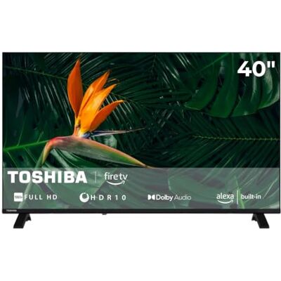 Toshiba 40LF2663DAZ Fernseher 40 Zoll Smart TV Full HD Amazon Fire TV HDR 2x HDMI 1x USB Bluetooth Alexa Sprachsteuerung Dolby Audio Triple-Tuner DVB-C/-S2/-T2 Modelljahr 2026 Toshiba 40LF2663DAZ Fernseher 40 Zoll Smart TV Full HD Amazon Fire TV HDR 2x HDMI 1x USB Bluetooth Alexa Sprachsteuerung Dolby Audio Triple-Tuner DVB-C/-S2/-T2 Modelljahr 2026