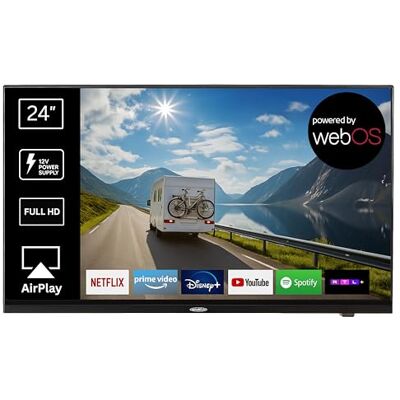 REFLEXION LDDX24IBT-Black Smart LED Fernseher 24 Zoll / 60cm, LG webOSHub, Wohnwagen/Wohnmobil/Camping/Caravan/Boot/LKW TV, Slimline, 12/24/230 Volt, Full HD, Triple Tuner, Bluetooth, WLAN, DVD-Player REFLEXION LDDX24IBT-Black Smart LED Fernseher 24 Zoll / 60cm, LG webOSHub, Wohnwagen/Wohnmobil/Camping/Caravan/Boot/LKW TV, Slimline, 12/24/230 Volt, Full HD, Triple Tuner, Bluetooth, WLAN, DVD-Player