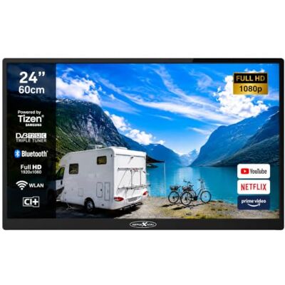 REFLEXION LED241IBTZ 24 Zoll Smart TV Full HD Tizen OS 8.0 12V für Wohnmobil & Camping DVB-T2 HD/S2/C WLAN & Bluetooth 3x HDMI REFLEXION LED241IBTZ 24 Zoll Smart TV Full HD Tizen OS 8.0 12V für Wohnmobil & Camping DVB-T2 HD/S2/C WLAN & Bluetooth 3x HDMI
