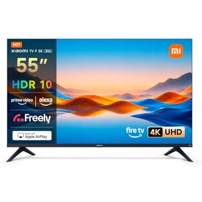 Xiaomi TV 55 Zoll 2026, 4K UHD Smart TV, Fire OS8, HDR10, L55MB-FAVEU Triple Tuner DVB-C/S/S2/T/T2, 60Hz with 120Hz Game Boost Mode, Voice Control with Alexa, 2GB+32GB Xiaomi TV 55 Zoll 2026, 4K UHD Smart TV, Fire OS8, HDR10, L55MB-FAVEU Triple Tuner DVB-C/S/S2/T/T2, 60Hz with 120Hz Game Boost Mode, Voice Control with Alexa, 2GB+32GB