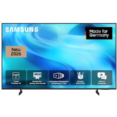 Samsung Crystal U7099H 4K 50 Zoll (125 cm), UHD Fernseher, AI Companion für Deine Fragen, 4K Upscaling, Dynamik Sound Pack für Premium-Sounderlebnis, Gaming Hub, kostenlos 900 Sender, Smart AI TV Samsung Crystal U7099H 4K 50 Zoll (125 cm), UHD Fernseher, AI Companion für Deine Fragen, 4K Upscaling, Dynamik Sound Pack für Premium-Sounderlebnis, Gaming Hub, kostenlos 900 Sender, Smart AI TV