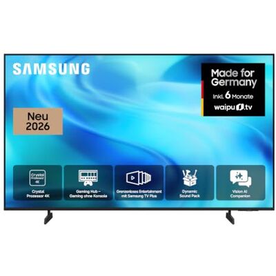Samsung Crystal U7099H 4K 50 Zoll (125 cm), UHD Fernseher, Smart AI TV, 2026 Samsung Crystal U7099H 4K 50 Zoll (125 cm), UHD Fernseher, Smart AI TV, 2026