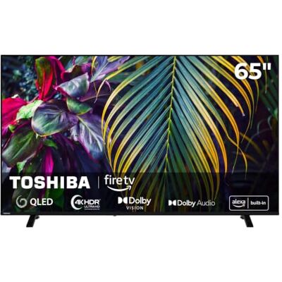 Toshiba 65QF2663DAZ QLED Fernseher 65 Zoll Smart TV 4K UHD Amazon Fire TV Dolby Vision HDR MEMC & WCG Alexa Sprachsteuerung 2x HDMI Bluetooth Dolby Audio Triple-Tuner DVB-C/-S2/-T2 2026 Toshiba 65QF2663DAZ QLED Fernseher 65 Zoll Smart TV 4K UHD Amazon Fire TV Dolby Vision HDR MEMC & WCG Alexa Sprachsteuerung 2x HDMI Bluetooth Dolby Audio Triple-Tuner DVB-C/-S2/-T2 2026