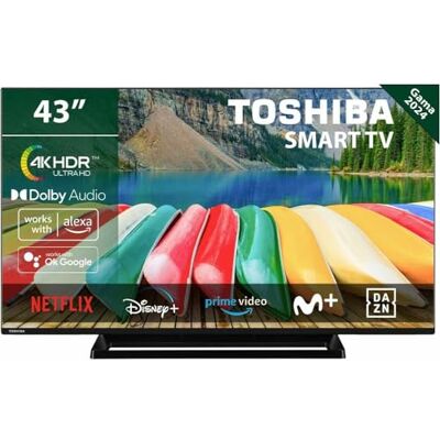 Toshiba 43UV3363DG TV 109,2 cm (43") 4K Ultra HD Smart TV Noir 250 cd/m² Toshiba 43UV3363DG TV 109,2 cm (43") 4K Ultra HD Smart TV Noir 250 cd/m²