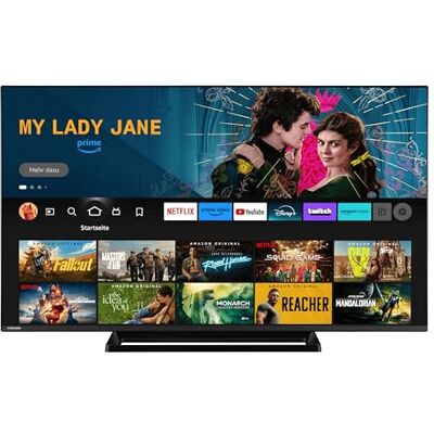 Toshiba 55 Zoll Fernseher Fire TV (4K UHD Smart TV, HDR Dolby Vision, Triple-Tuner, Alexa Built-In, Sound by Onkyo) 55UF3F63DAZ 2024 Toshiba 55 Zoll Fernseher Fire TV (4K UHD Smart TV, HDR Dolby Vision, Triple-Tuner, Alexa Built-In, Sound by Onkyo) 55UF3F63DAZ 2024