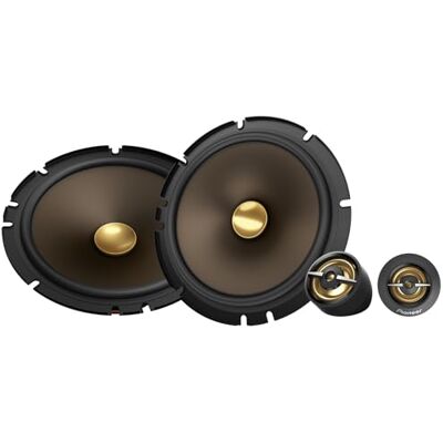 Pioneer A-Serie MAX TS-A653CH 2-Wege-Komponenten-Auto-Audio-Lautsprecher, volle Reichweite, klare Klangqualität, einfache Installation und verbesserte Basswiedergabe, Goldfarbene 16,5 cm runde Pioneer A-Serie MAX TS-A653CH 2-Wege-Komponenten-Auto-Audio-Lautsprecher, volle Reichweite, klare Klangqualität, einfache Installation und verbesserte Basswiedergabe, Goldfarbene 16,5 cm runde