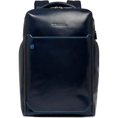 Piquadro Rucksack Blue Square für Laptop 15,6" aus Leder-Herren-Nachtblau Gepolsterte Schulterriemen, Geräumig, Organisierte Fächer, Büro, Business, Geschäftsreisen und Täglicher Gebrauch Piquadro Rucksack Blue Square für Laptop 15,6" aus Leder-Herren-Nachtblau Gepolsterte Schulterriemen, Geräumig, Organisierte Fächer, Büro, Business, Geschäftsreisen und Täglicher Gebrauch