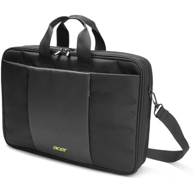 Acer Clamshell Bag Premium 15.6 Laptoptasche bis zu 15,6 Zoll, gepolstertes Fach, Seitentaschen, Wasserabweisend, Notebook Umhängetasche Tragetasche PC Tasche Laptop, Schwarz Acer Clamshell Bag Premium 15.6 Laptoptasche bis zu 15,6 Zoll, gepolstertes Fach, Seitentaschen, Wasserabweisend, Notebook Umhängetasche Tragetasche PC Tasche Laptop, Schwarz