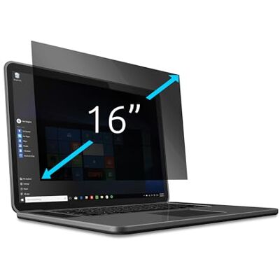 Kensington Blickschutzfilter für 16" Notebooks (16:10), Abnehmbarer 2-Wege-Sichtschutz, Anti-Spy-Bildschirmfolie mit Antireflexbeschichtung & Blaulichtreduzierung, transparent, 628969 Kensington Blickschutzfilter für 16" Notebooks (16:10), Abnehmbarer 2-Wege-Sichtschutz, Anti-Spy-Bildschirmfolie mit Antireflexbeschichtung & Blaulichtreduzierung, transparent, 628969