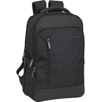 safta Laptop-Rucksack mit Klappe für 33,8 cm (13,3 Zoll) Business-Laptop-Rucksack mit Klappe, Executive-Design, USB-Anschluss, gepolstertem Fach und minimalistischem Stil safta Laptop-Rucksack mit Klappe für 33,8 cm (13,3 Zoll) Business-Laptop-Rucksack mit Klappe, Executive-Design, USB-Anschluss, gepolstertem Fach und minimalistischem Stil