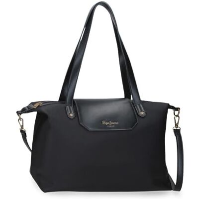 Pepe Jeans Leire Tragetasche 15.6 "Zoll Schwarz 34x29x16 cm Polyester und PU 15.7L von Joumma Bags Pepe Jeans Leire Tragetasche 15.6 "Zoll Schwarz 34x29x16 cm Polyester und PU 15.7L von Joumma Bags