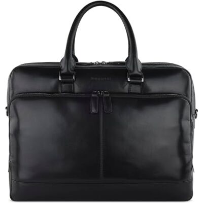 Bugatti Romano Aktentasche groß mit einem 15" Laptopfach aus hochwertigem Leder Bugatti Romano Aktentasche groß mit einem 15" Laptopfach aus hochwertigem Leder