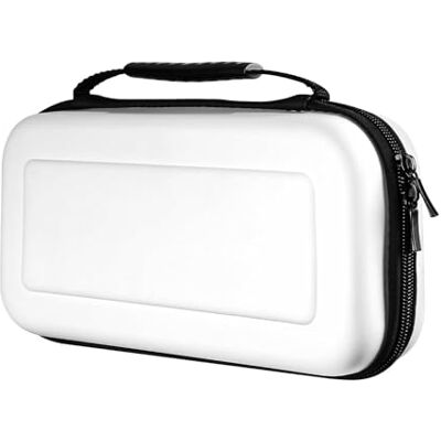 Tragetasche Für Nintendo Switch /Switch OLED Zubehör, Tasche Hülle Case Harte Reisetasche Tragetasche Schutzhülle Mit 10 Spielkartenfächern Und Anderes Zubehör (Weiß) Tragetasche Für Nintendo Switch /Switch OLED Zubehör, Tasche Hülle Case Harte Reisetasche Tragetasche Schutzhülle Mit 10 Spielkartenfächern Und Anderes Zubehör (Weiß)
