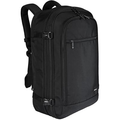 Amazon 44L Reiserucksack, Handgepäck-Kabinentasche (54.6x35x24.1cm), Gepolsterte Träger, 44cm Laptop-Fach, Organisierte Taschen Schwarz Amazon 44L Reiserucksack, Handgepäck-Kabinentasche (54.6x35x24.1cm), Gepolsterte Träger, 44cm Laptop-Fach, Organisierte Taschen Schwarz