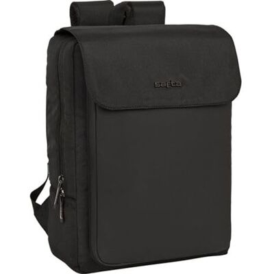 safta Laptop-Rucksack mit Klappe für 33,8 cm (13,3 Zoll) Business-Laptop-Rucksack mit Klappe, Executive-Design, USB-Anschluss, gepolstertem Fach und minimalistischem Stil safta Laptop-Rucksack mit Klappe für 33,8 cm (13,3 Zoll) Business-Laptop-Rucksack mit Klappe, Executive-Design, USB-Anschluss, gepolstertem Fach und minimalistischem Stil