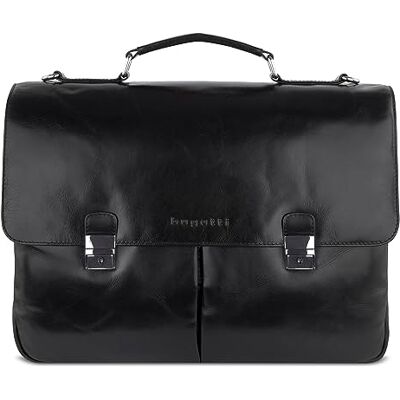 Bugatti Romano, elegante Leder-Aktentasche Herren, Laptoptfach Bugatti Romano, elegante Leder-Aktentasche Herren, Laptoptfach