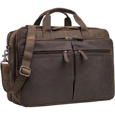 STILORD Gigantus XXL Aktentasche Leder Laptoptasche 17,3 Zoll bis 19 Zoll Sehr Große Umhängetasche Arbeitstasche Bürotasche Businesstasche Echtleder für Damen u. Herren Farbe:schwarz STILORD Gigantus XXL Aktentasche Leder Laptoptasche 17,3 Zoll bis 19 Zoll Sehr Große Umhängetasche Arbeitstasche Bürotasche Businesstasche Echtleder für Damen u. Herren Farbe:schwarz