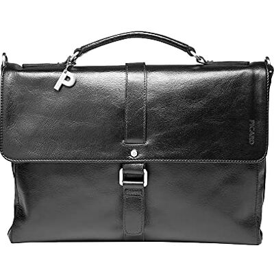 Picard Unisex Aktentasche BUDDY aus Wasserbüffelleder Groß mit Steckverschluss Aktentasche Business Picard Unisex Aktentasche BUDDY aus Wasserbüffelleder Groß mit Steckverschluss Aktentasche Business