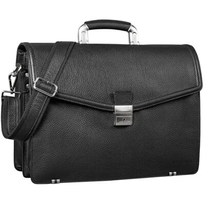 STILORD Lazarus Aktentasche Leder Groß Herren Damen Businesstasche 15,6 Zoll Laptoptasche Umhängetasche XL Schloss für Trolley aufsteckbar Echtleder Farbe:schwarz STILORD Lazarus Aktentasche Leder Groß Herren Damen Businesstasche 15,6 Zoll Laptoptasche Umhängetasche XL Schloss für Trolley aufsteckbar Echtleder Farbe:schwarz