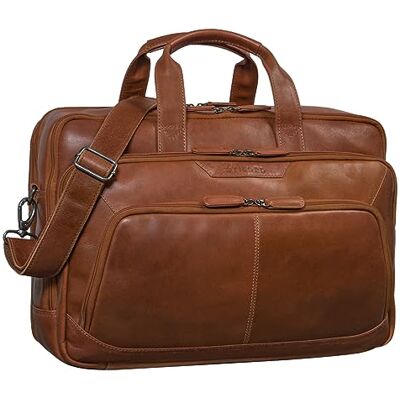STILORD Rocco Leder Aktentasche Herren Groß Business 15,6 Zoll Laptoptasche Lehrertasche Umhängetasche Büro Arbeit Reisetasche Vintage Studententasche Männer Echtleder Farbe:Toretto Dunkelbraun STILORD Rocco Leder Aktentasche Herren Groß Business 15,6 Zoll Laptoptasche Lehrertasche Umhängetasche Büro Arbeit Reisetasche Vintage Studententasche Männer Echtleder Farbe:Toretto Dunkelbraun