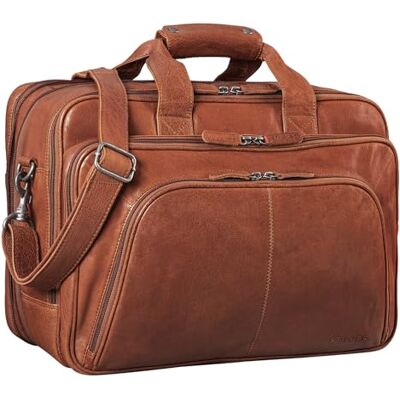 STILORD Calisto Extra Große Arbeitstasche Leder Vintage Lehrertasche Aktentasche Office Bag XL Businesstasche für 2 Aktenordner 17 Zoll Laptoptasche Echtleder Farbe:schwarz STILORD Calisto Extra Große Arbeitstasche Leder Vintage Lehrertasche Aktentasche Office Bag XL Businesstasche für 2 Aktenordner 17 Zoll Laptoptasche Echtleder Farbe:schwarz