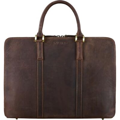 STILORD "Leonora" Schmale Aktentasche Damen Leder Dokumententasche A4 Elegante Büro Tasche 15,6 16 Zoll Laptoptasche Echtleder mit Standfüßen für Arbeit & Uni Farbe:veleta braun STILORD "Leonora" Schmale Aktentasche Damen Leder Dokumententasche A4 Elegante Büro Tasche 15,6 16 Zoll Laptoptasche Echtleder mit Standfüßen für Arbeit & Uni Farbe:veleta braun