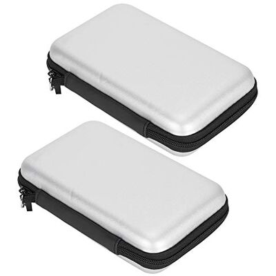 Nintendo Topiky Tragbare 2-teilige Aufbewahrungstasche Tragetasche Eva-Schutzhülle für 3DS XL/3DS LL/3DS-Spielekonsole(Grau) Nintendo Topiky Tragbare 2-teilige Aufbewahrungstasche Tragetasche Eva-Schutzhülle für 3DS XL/3DS LL/3DS-Spielekonsole(Grau)