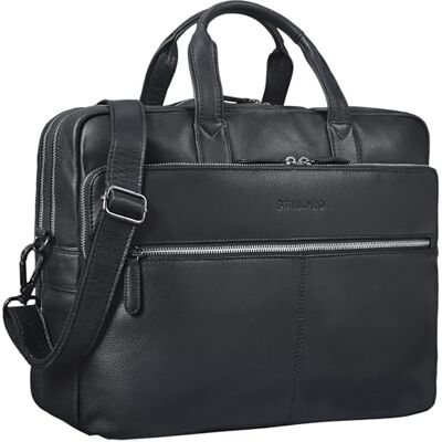 STILORD William Klassische Aktentasche Herren Leder XL Laptoptasche 15,6 Zoll Lehrertasche Echtleder Vintage Businesstasche mit Schultergurt und Tragegriff für Büro Farbe:Kara Cognac STILORD William Klassische Aktentasche Herren Leder XL Laptoptasche 15,6 Zoll Lehrertasche Echtleder Vintage Businesstasche mit Schultergurt und Tragegriff für Büro Farbe:Kara Cognac