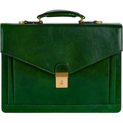 Time Resistance Aktentasche für Herren, 100% Leder – handgefertigt in Italien – Arbeitstasche – Laptoptasche – Businesstasche Time Resistance Aktentasche für Herren, 100% Leder – handgefertigt in Italien – Arbeitstasche – Laptoptasche – Businesstasche