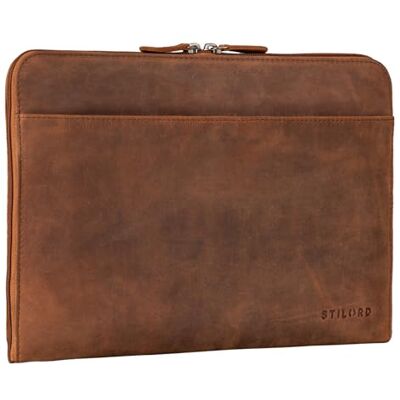 STILORD Troy Laptoptasche 13.3 Zoll Leder für MacBook MacBooktasche Vintage Sleeve ideal als Laptop Hülle 13 Zoll Notebook Tasche Schutzhülle Dokumentenmappe Farbe:tan Dunkelbraun STILORD Troy Laptoptasche 13.3 Zoll Leder für MacBook MacBooktasche Vintage Sleeve ideal als Laptop Hülle 13 Zoll Notebook Tasche Schutzhülle Dokumentenmappe Farbe:tan Dunkelbraun