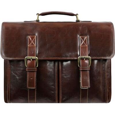 Time Resistance Leder Aktentasche Handgefertigte Umhängetasche Laptop Tasche für bis zu 15 Zoll Laptop Dokumententasche A4 in Dunkelbraun Time Resistance Leder Aktentasche Handgefertigte Umhängetasche Laptop Tasche für bis zu 15 Zoll Laptop Dokumententasche A4 in Dunkelbraun