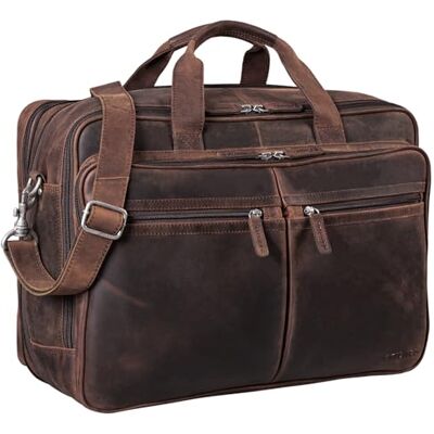 STILORD Gigantus XXL Aktentasche Leder Laptoptasche 17,3 Zoll bis 19 Zoll Sehr Große Umhängetasche Arbeitstasche Bürotasche Businesstasche Echtleder für Damen u. Herren Farbe:schwarz STILORD Gigantus XXL Aktentasche Leder Laptoptasche 17,3 Zoll bis 19 Zoll Sehr Große Umhängetasche Arbeitstasche Bürotasche Businesstasche Echtleder für Damen u. Herren Farbe:schwarz