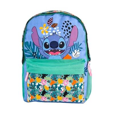 TOYBAGS Stitch Tropical Schulrucksack, anpassbar an Trolley, gepolstertes Rückenteil, Laptop-Fach, innen vollständig gefüttert und personalisierbar, 42 x 31 x 13,5 cm, bunt, M, Casual TOYBAGS Stitch Tropical Schulrucksack, anpassbar an Trolley, gepolstertes Rückenteil, Laptop-Fach, innen vollständig gefüttert und personalisierbar, 42 x 31 x 13,5 cm, bunt, M, Casual