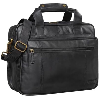 STILORD Experience XL Aktentasche Leder Herren 15,6 Zoll Laptoptasche Business Lehrertasche Große Umhängetasche Arbeitstasche Bürotasche mit Trolleyschlaufe Echtleder Farbe:Cognac Dunkelbraun STILORD Experience XL Aktentasche Leder Herren 15,6 Zoll Laptoptasche Business Lehrertasche Große Umhängetasche Arbeitstasche Bürotasche mit Trolleyschlaufe Echtleder Farbe:Cognac Dunkelbraun