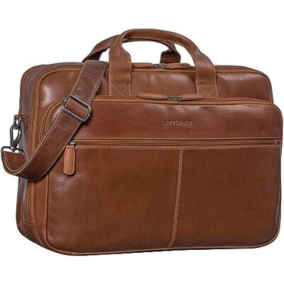STILORD Noan Leder Aktentasche Herren Groß Business 15,6 Zoll Laptoptasche Lehrertasche Umhängetasche Büro Vintage Echtleder Studententasche Männer Farbe:Toretto Dunkelbraun STILORD Noan Leder Aktentasche Herren Groß Business 15,6 Zoll Laptoptasche Lehrertasche Umhängetasche Büro Vintage Echtleder Studententasche Männer Farbe:Toretto Dunkelbraun