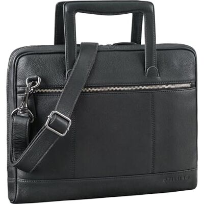 STILORD Tristan Laptop Umhängetasche Herren Leder Laptoptasche 14 Zoll Business Taschen Herren Schultertasche Aktentaschen Tablet Tasche Laptop Schutzhülle Farbe:schwarz STILORD Tristan Laptop Umhängetasche Herren Leder Laptoptasche 14 Zoll Business Taschen Herren Schultertasche Aktentaschen Tablet Tasche Laptop Schutzhülle Farbe:schwarz