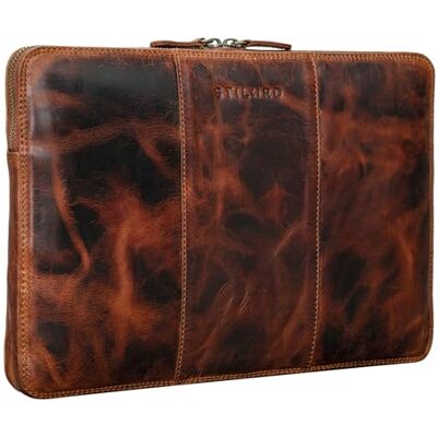 STILORD Wilson Laptop Tasche 13,3 Zoll Leder für MacBook Vintage Notebooktasche für 13 bis 14 Zoll MacBooktasche Tablettasche Konferenzmappe DIN A4 Echtleder Farbe:Kara Cognac STILORD Wilson Laptop Tasche 13,3 Zoll Leder für MacBook Vintage Notebooktasche für 13 bis 14 Zoll MacBooktasche Tablettasche Konferenzmappe DIN A4 Echtleder Farbe:Kara Cognac
