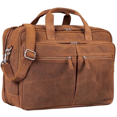 STILORD Gigantus XXL Aktentasche Leder Laptoptasche 17,3 Zoll bis 19 Zoll Sehr Große Umhängetasche Arbeitstasche Bürotasche Businesstasche Echtleder für Damen u. Herren Farbe:schwarz STILORD Gigantus XXL Aktentasche Leder Laptoptasche 17,3 Zoll bis 19 Zoll Sehr Große Umhängetasche Arbeitstasche Bürotasche Businesstasche Echtleder für Damen u. Herren Farbe:schwarz